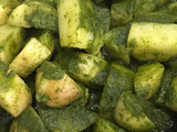 Papas en salsa de cilantro
