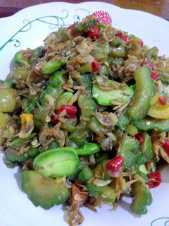 Foto resep Tumis pare udang rebon