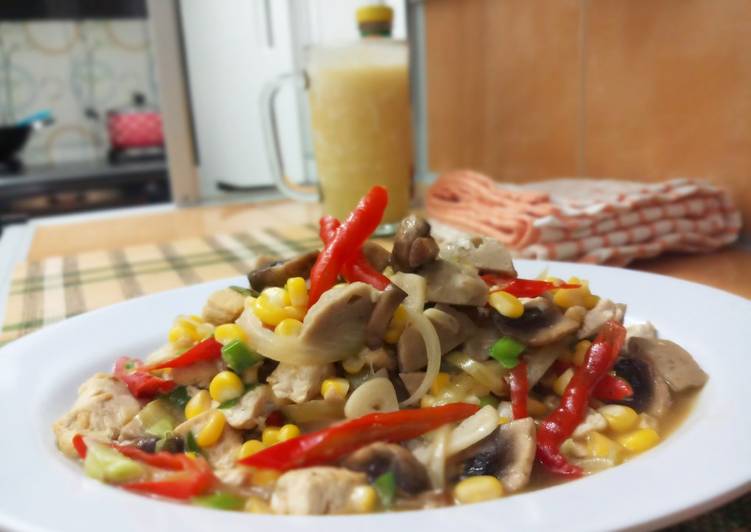 Resep Tumis Tahu Jamur Bakso, Lezat