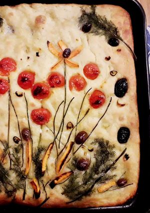 A picture of Flower Focaccia.