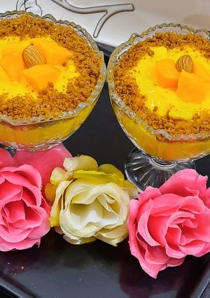 A picture of Mango Custard 🥭🥭🥭🥭🥭.
