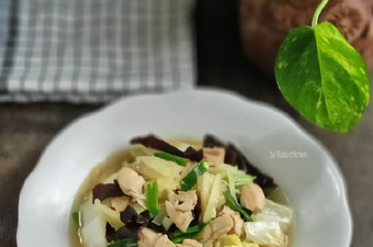 Resep Ca Sawi Putih, Ayam &amp; Jamur Kuping Ekonomis Untuk Jualan