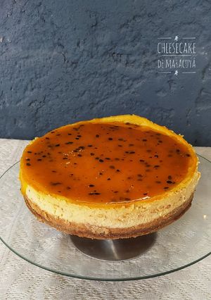 Una foto de Cheesecake de Maracuyá