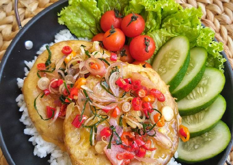 Ceplok Crispy dengan Sambal Matah ☆Minggu 21☆