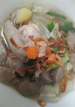 Foto resep Sop ayam baso