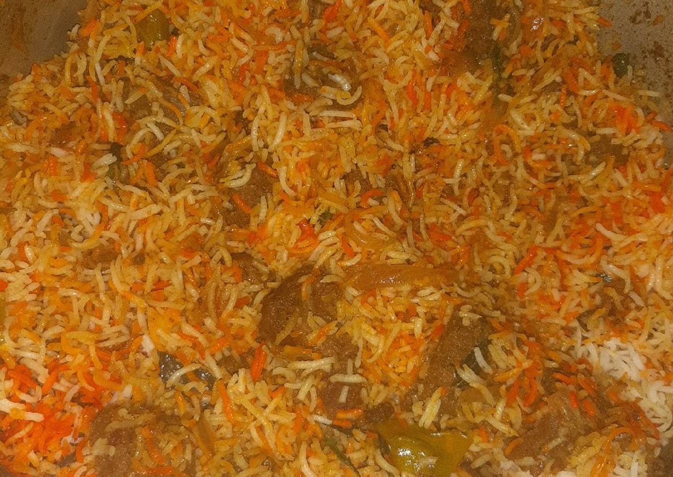 Beef biryani