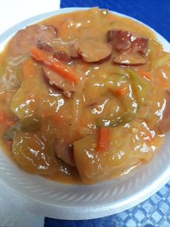 A picture of Cucuzza and Sausage.