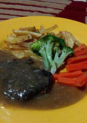 Foto resep Steak daging (praktis)