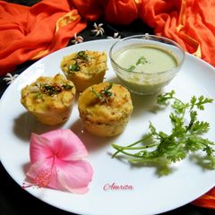 A picture of Baked Hundvo Muffins.