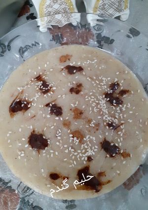 عکسی از دستور حلیم گندم به روش بازاری