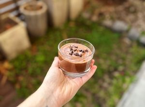 Una foto de Mousse de Marroc. VEGANO. SIN GLUTEN