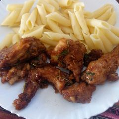 Honey soy chicken A picture of Honey soy chicken.
