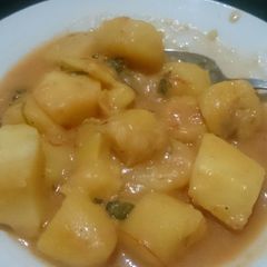 A picture of Coconut cream matoke.