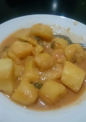 A picture of Coconut cream matoke.