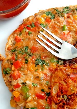 A picture of Spicy Masala Omelette.