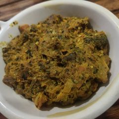 A picture of Tangy baingan ka bharta.