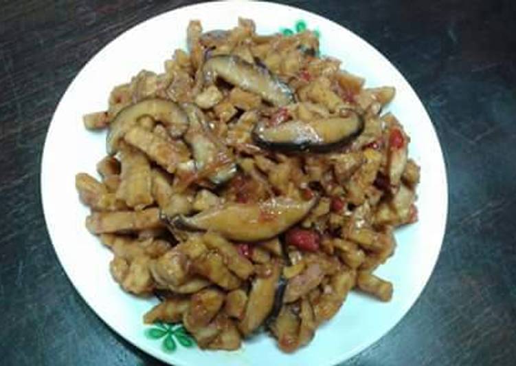 Bumbu mengolah Kering tempe + Jamur👍 yang sempurna