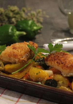Foto di Filetto di baccalà con peperoni