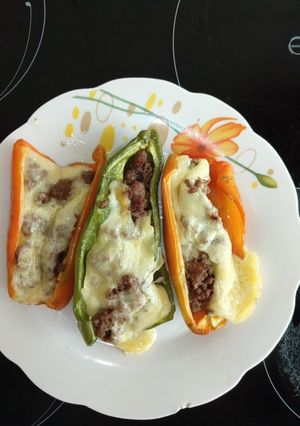 Una foto de Pimientos rellenos de carne molida