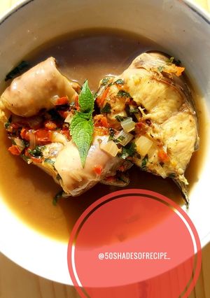 A picture of Catfish Peppersoup.