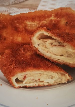 Vegetáriánus rántott hortobágyi palacsinta 🍄🌯 recept fotója