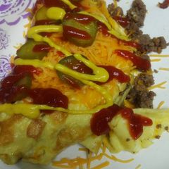 A picture of Cheeseburger Omelet.
