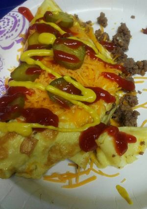 A picture of Cheeseburger Omelet.