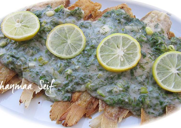 سمك موسي  sole fish بصوص الزبده والليمون والاعشاب
