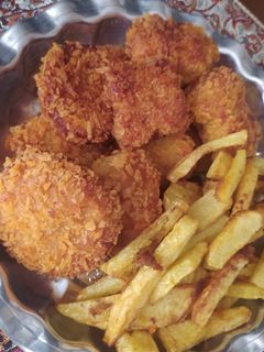 عکسی از دستور ناگت مرغ خانگی