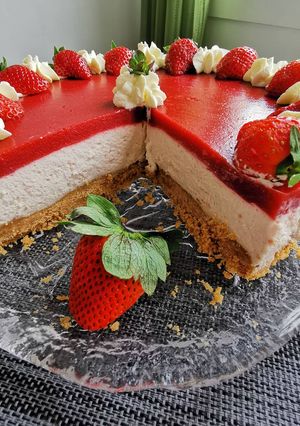 O poză a rețetei 🍓Cheesecake cu căpșuni 🍓.