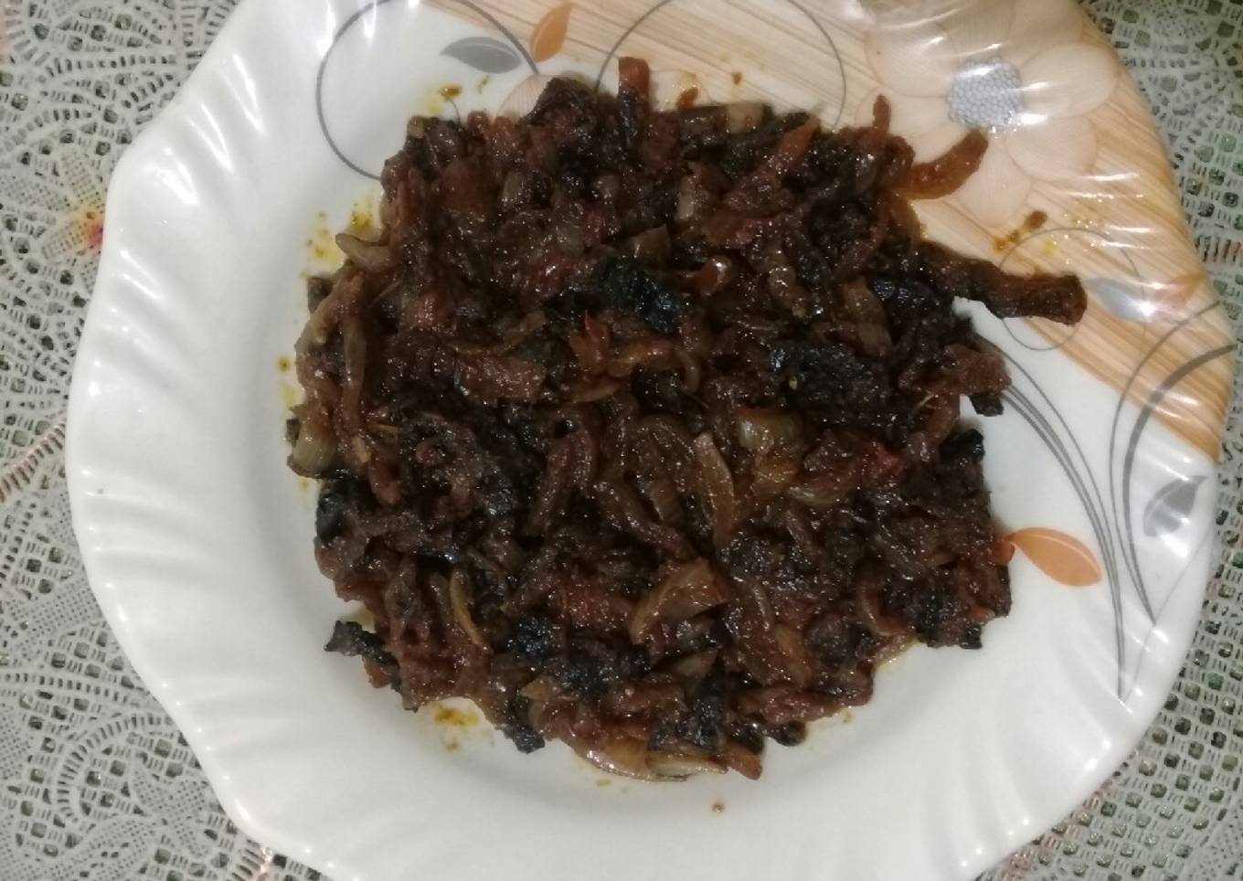 Fried bitter gourd