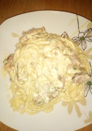 O poză a rețetei Spaghete carbonara.