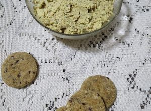 Una foto de Quesito vegano rústico de almendras -express- :)