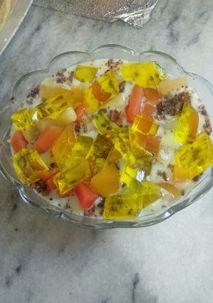 A picture of Fruit Jelly Custard.