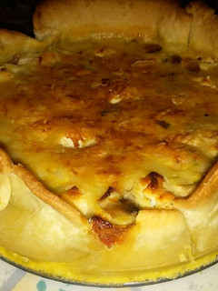 Una foto de Quiche de verduras y beicon