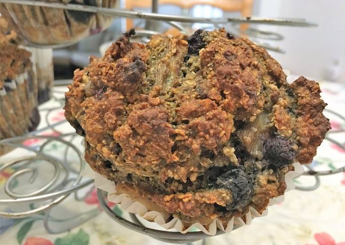 Ananászos kék áfonyás muffin recept foto
