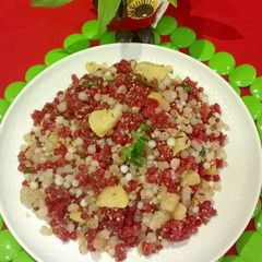 A picture of Sabudana khichdi.