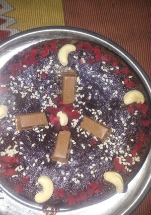 A picture of Oreo Biscuit cake.