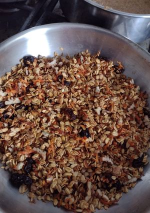 Una foto de Granola de zanahoria