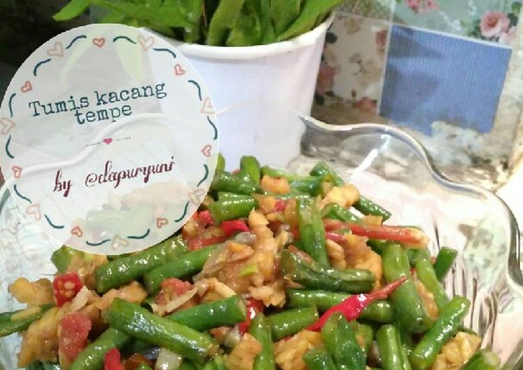 Cara Bikin Tumis kacang tempe, Enak