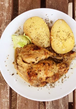 A picture of Slow Cooker Chicken with Potatoes (CrockPot).
