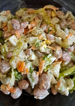 عکسی از دستور سالاد لوبیا چیتی