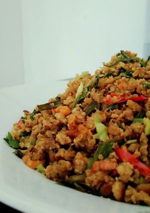 Foto resep Oncom Daun Bawang