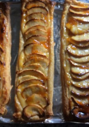 Una foto de Tarta de manzana de hojaldre