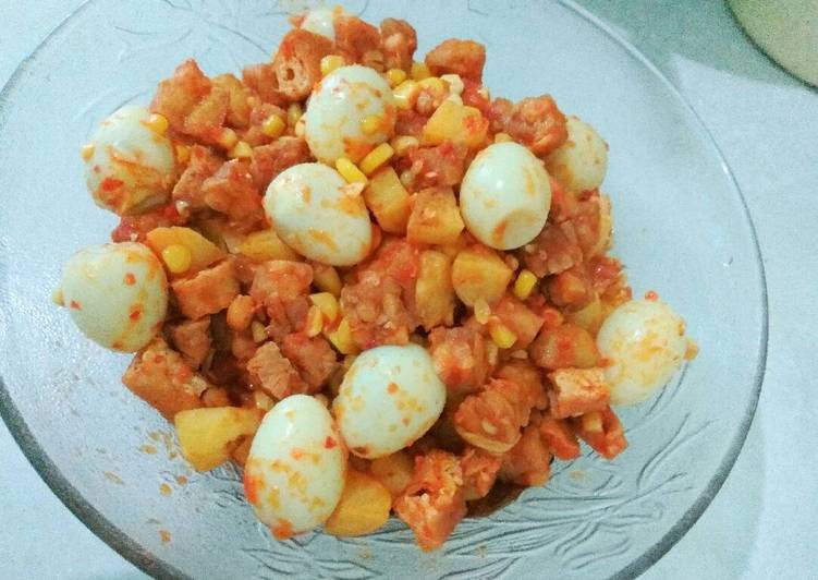 Resep: Balado telur puyuh &amp;kentang yang Gurih