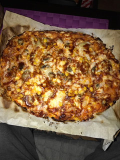 Una foto de Pizza barbacoa