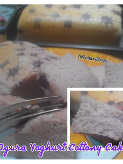 Foto resep Ogura yoghurt grape cottony cake
