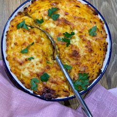 Sweet potato cottage pie with 7 veggies A picture of Sweet potato cottage pie with 7 veggies.