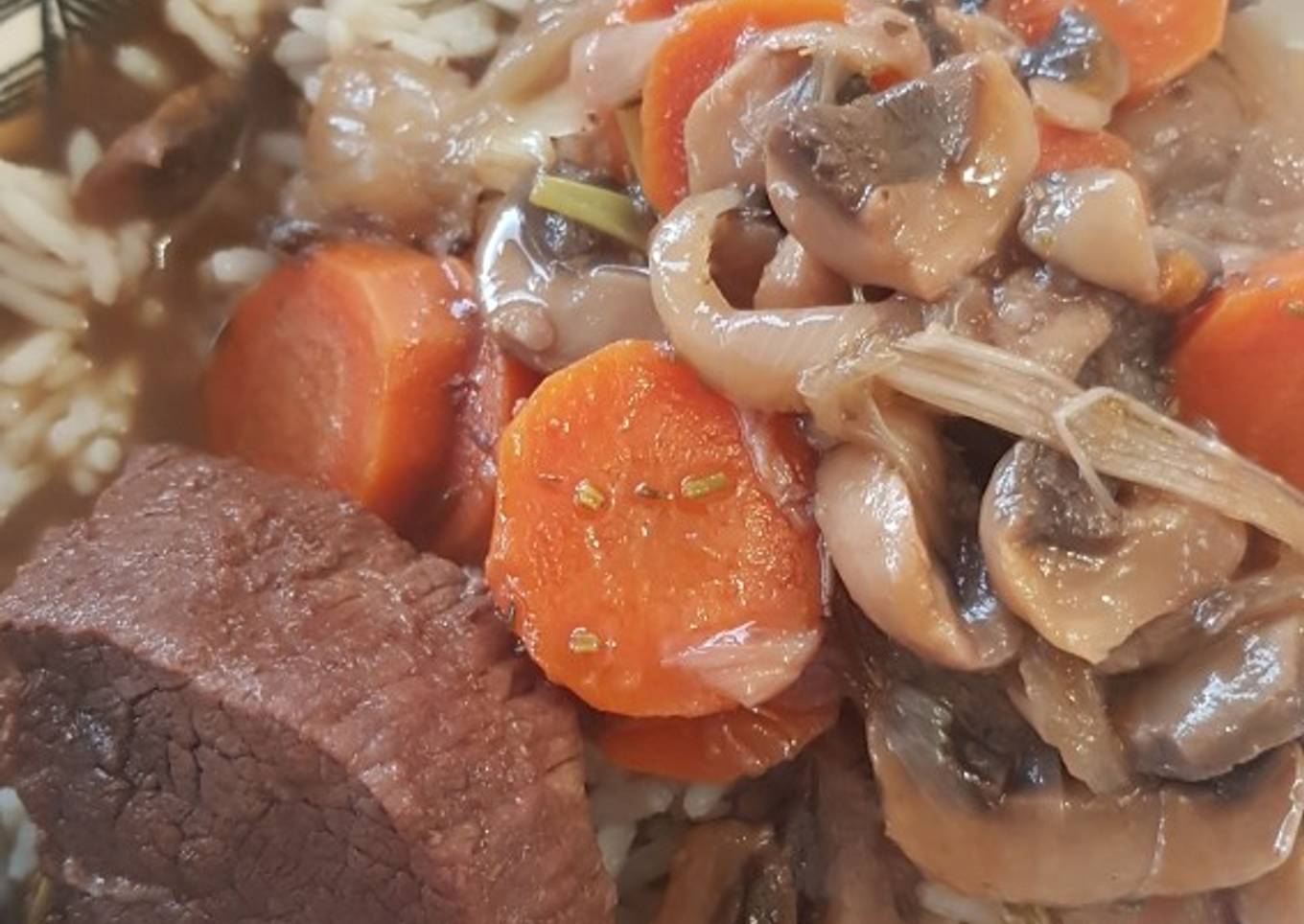 Boeuf bourguignon au cookeo