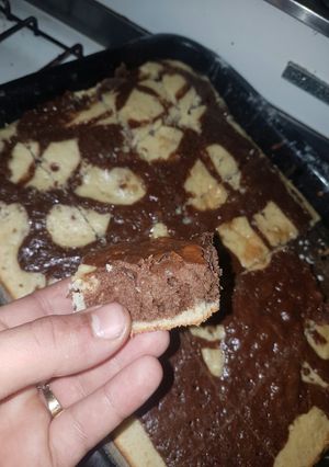 Una foto de Bizcochuelo marmolado